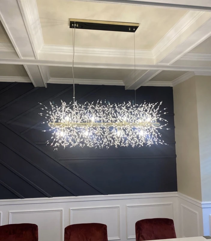 Chandelier Installation: after