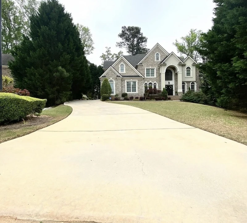 Driveway Pressure Washing: after