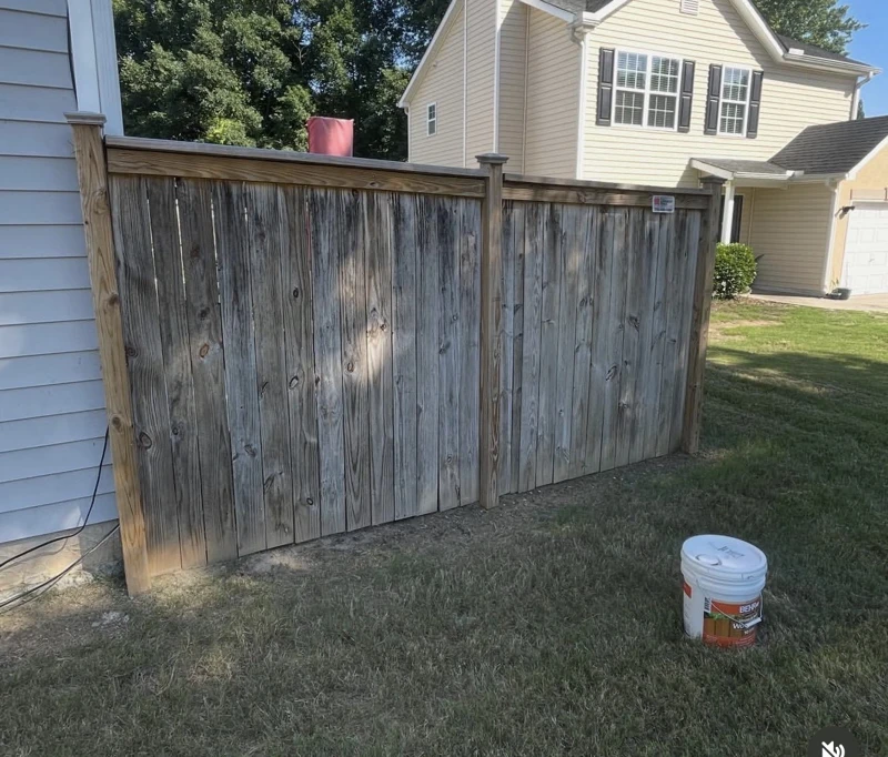 Fence Refresh — Front View: before