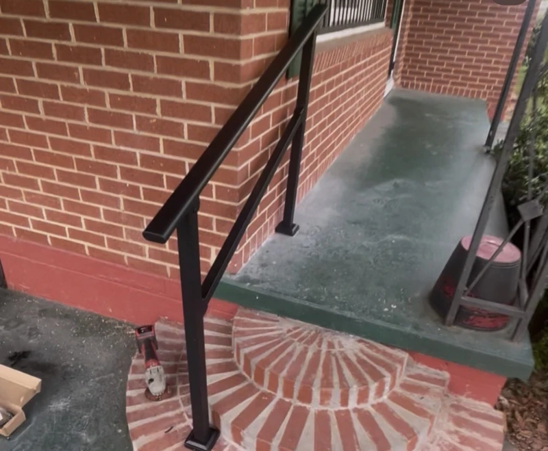 Handrail Installation: after