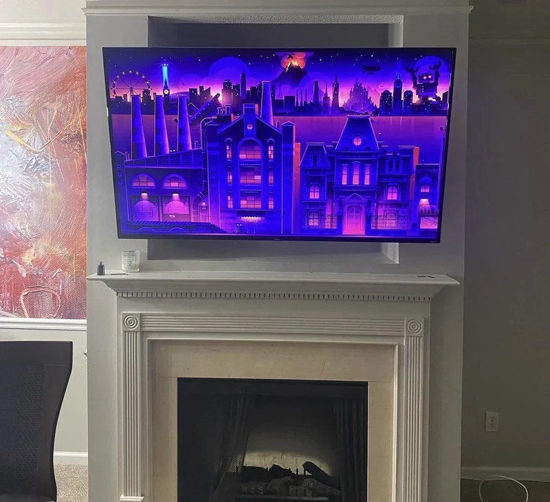 TV Mounting: after