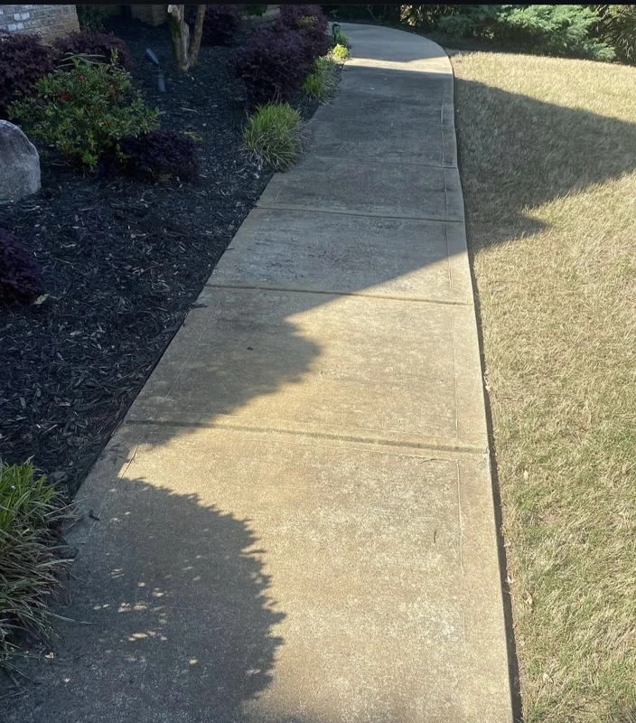 Walkway Pressure Washing: before